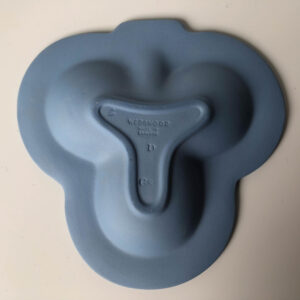 Wedgwood Blue Jasperware Trefoil Dish - Greek Myth - backside