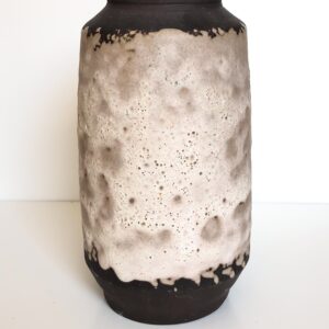 Pottenbakkerij Hellendoorn Fat Lava Vase - Handmade Dutch Studio Pottery - Front view