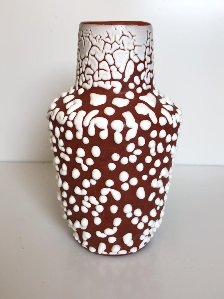 HERLIV | Brain Glaze Snakeskin - Dutch Studio Ceramic Vase - Full view