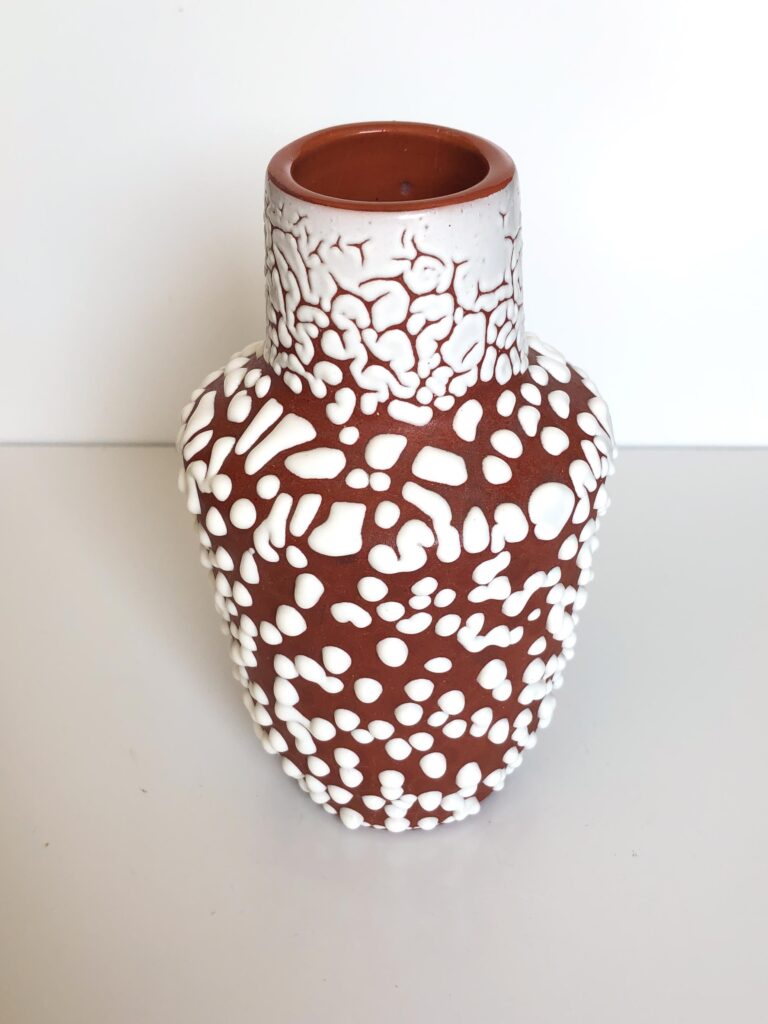 HERLIV | Brain Glaze Snakeskin - Dutch Studio Ceramic Vase - Full view 2