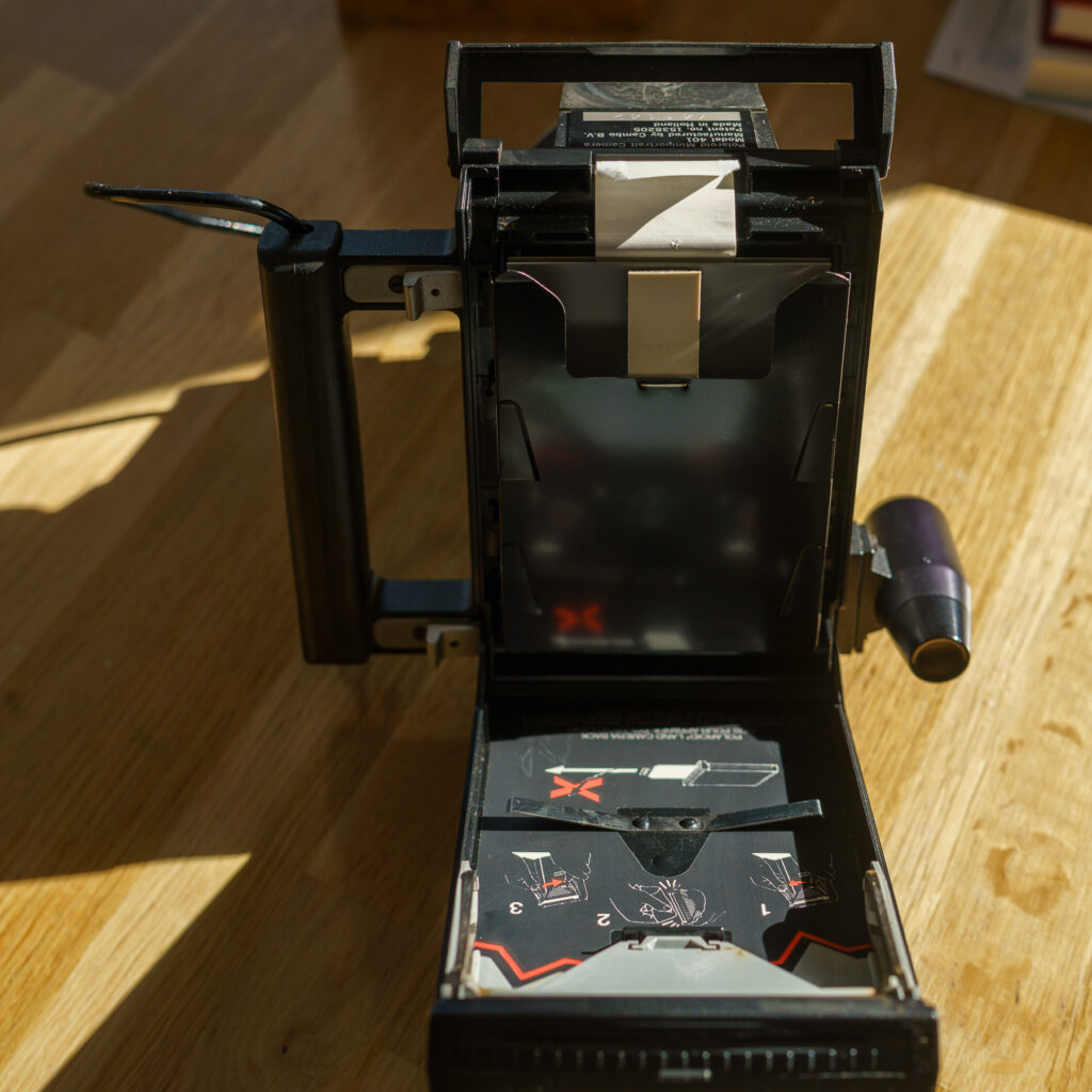Polaroid Miniportrait Model 401 Cambo - Cassette Opened view 3