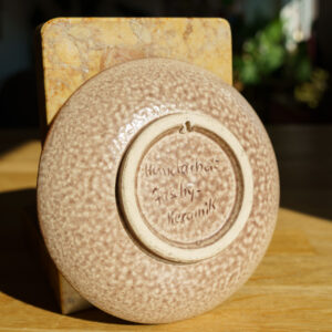 Jaschy Keramik Fish Wall-Plate Handarbeit - detailed back view