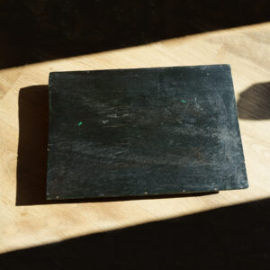 Hand-Painted Tropical Macaws Wooden Tray - bottom view