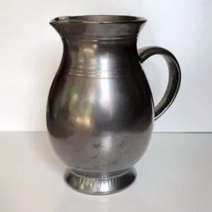Prinknash Abbey Pottery - Stoneware Gunmetal Jug - steengoed kan van Prinknash Abbey (foto 5)