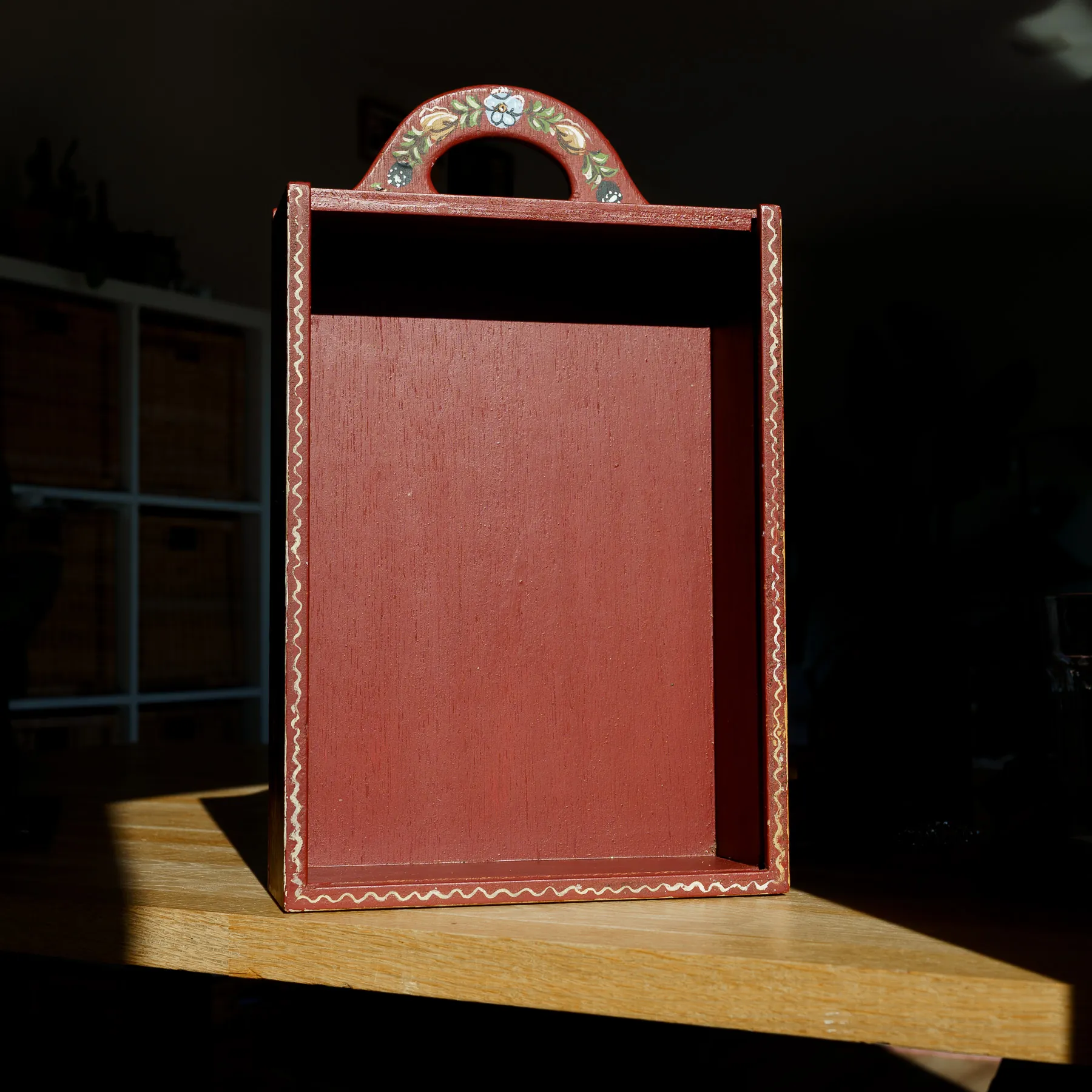 Hindeloopen Hand-Painted Wooden Box - Bird & Floral - Hindelooper handbeschilderd houten kistje (foto 10)