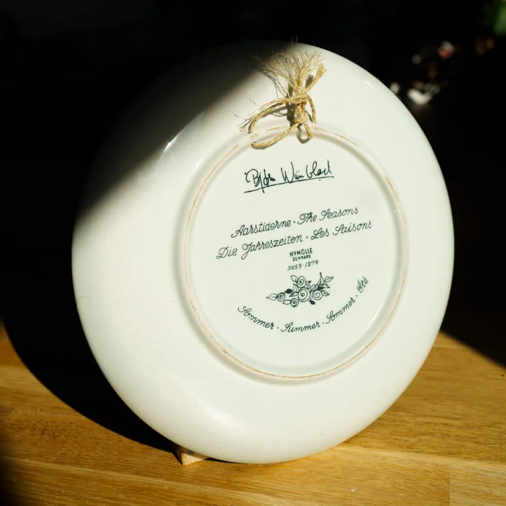Bjorn Wiinblad Nymølle Wall Plate - Sommer - wandbord 'Zomer' van Bjørn Wiinblad (foto 4)