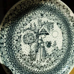 Bjorn Wiinblad Nymølle Wall Plate - Sommer - wandbord 'Zomer' van Bjørn Wiinblad (foto 8)