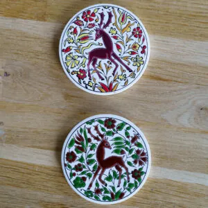Greek Ceramic Coaster Set – Niarchos & Pandora Rhodes - Griekse keramische onderzetters (foto 9)