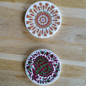 Greek Ceramic Coaster Set – Niarchos & Pandora Rhodes - Griekse keramische onderzetters (foto 4)