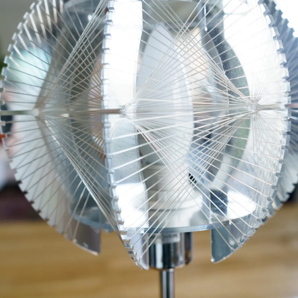 Globo Pollux String Art Table Lamp – Paul Secon Style - string art tafellamp, Space Age (foto 7)