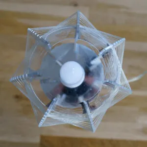 Globo Pollux String Art Table Lamp – Paul Secon Style - string art tafellamp, Space Age (foto 4)