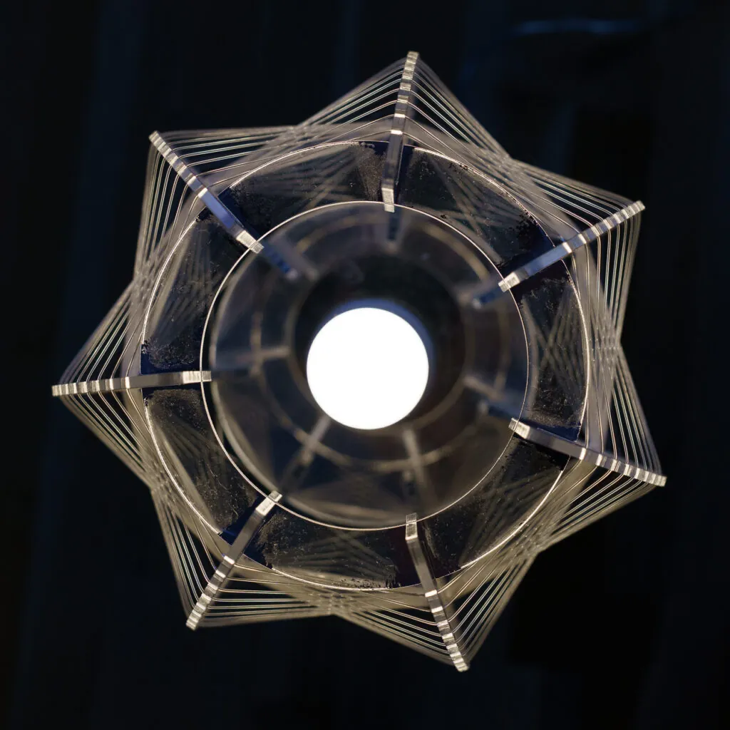 Globo Pollux String Art Table Lamp – Paul Secon Style - string art tafellamp, Space Age (foto 13)