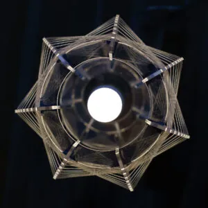 Globo Pollux String Art Table Lamp – Paul Secon Style - string art tafellamp, Space Age (foto 13)