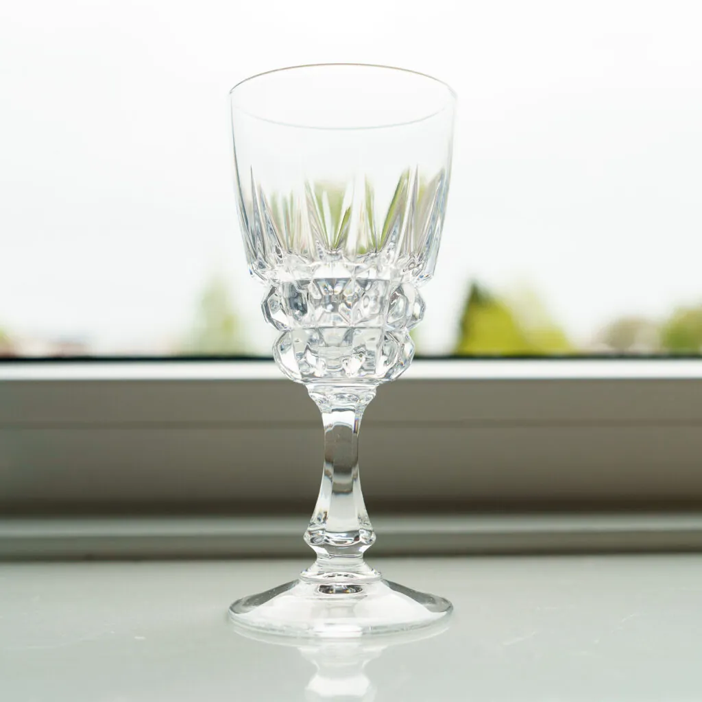 Cristal d’Arques Pompadour Wine Glasses – Set of 6 (kristallen wijnglazen set van 6)